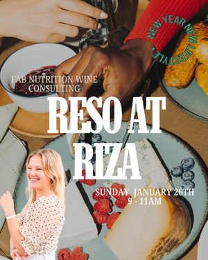 FaB Nutrition & Wine Consulting: Reso At Riza