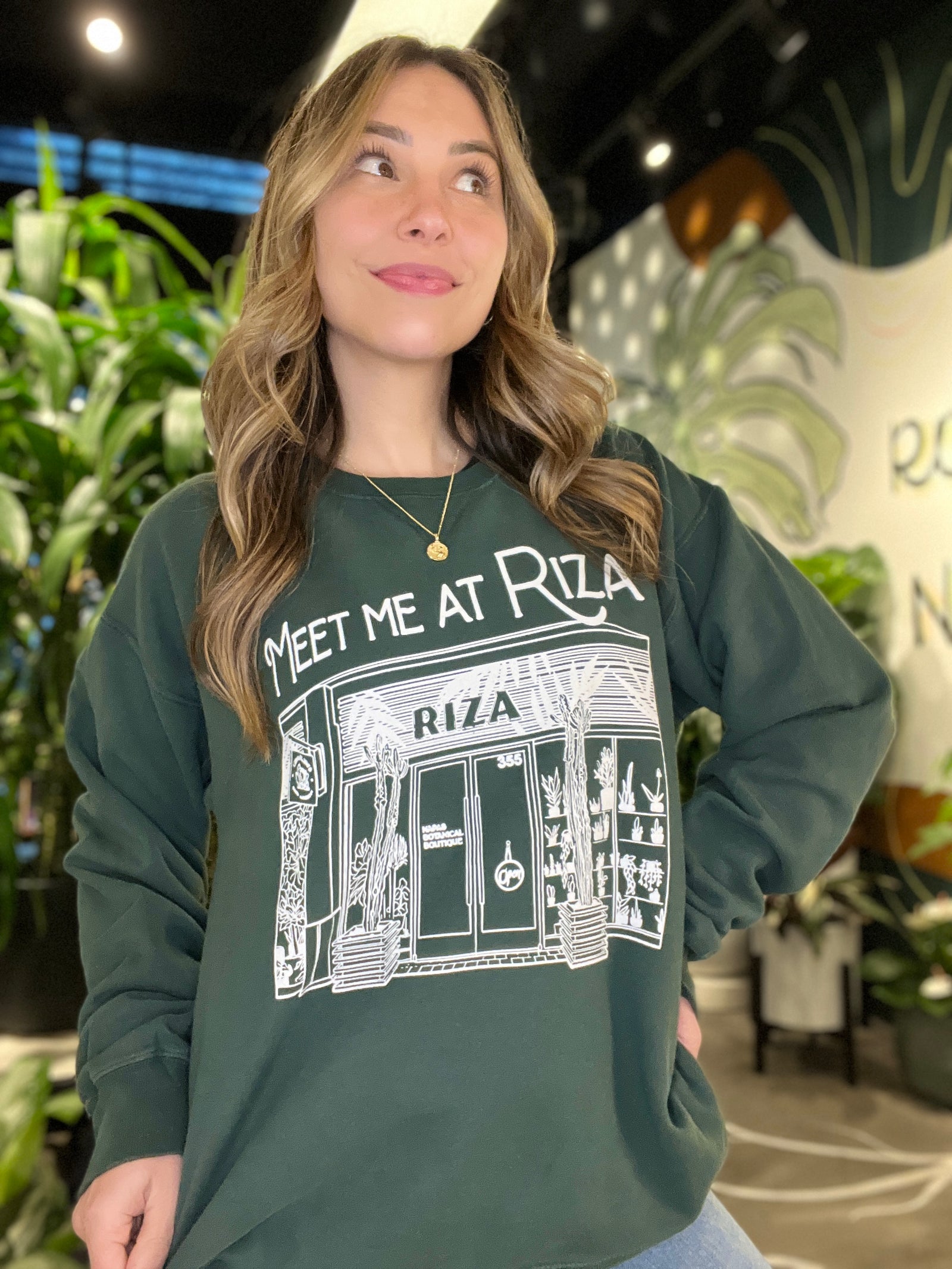"Meet Me At Riza" crewneck